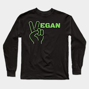 Vegan Peace Long Sleeve T-Shirt